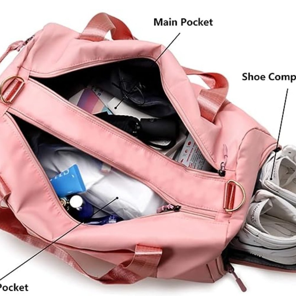 Pink Weekender Bag - Picture 5 of 7